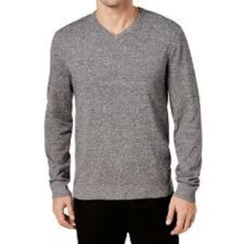 Alfani Men's V-Neck Sweater Black Size Extra Large - X-Large Elegant Men's Cashmere