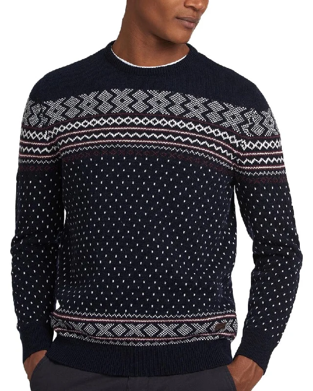 Barbour Ess Fair Wool Sweater Polished Men's Silk