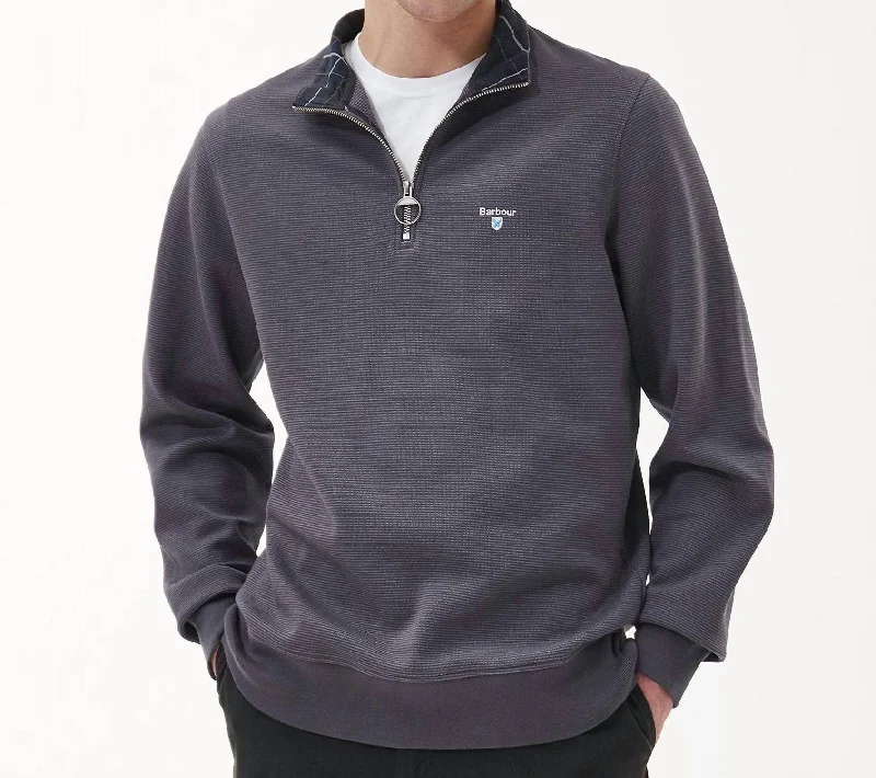 Bradbury 1/4 Zip In Grey Sporty Men's Tennis