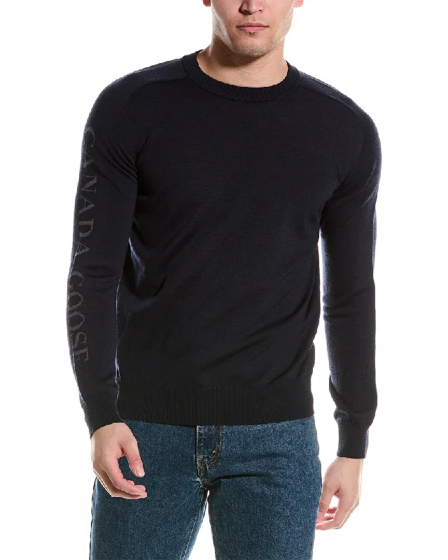 Canada Goose Wool Crewneck Sweater Elegant Men's Cashmere