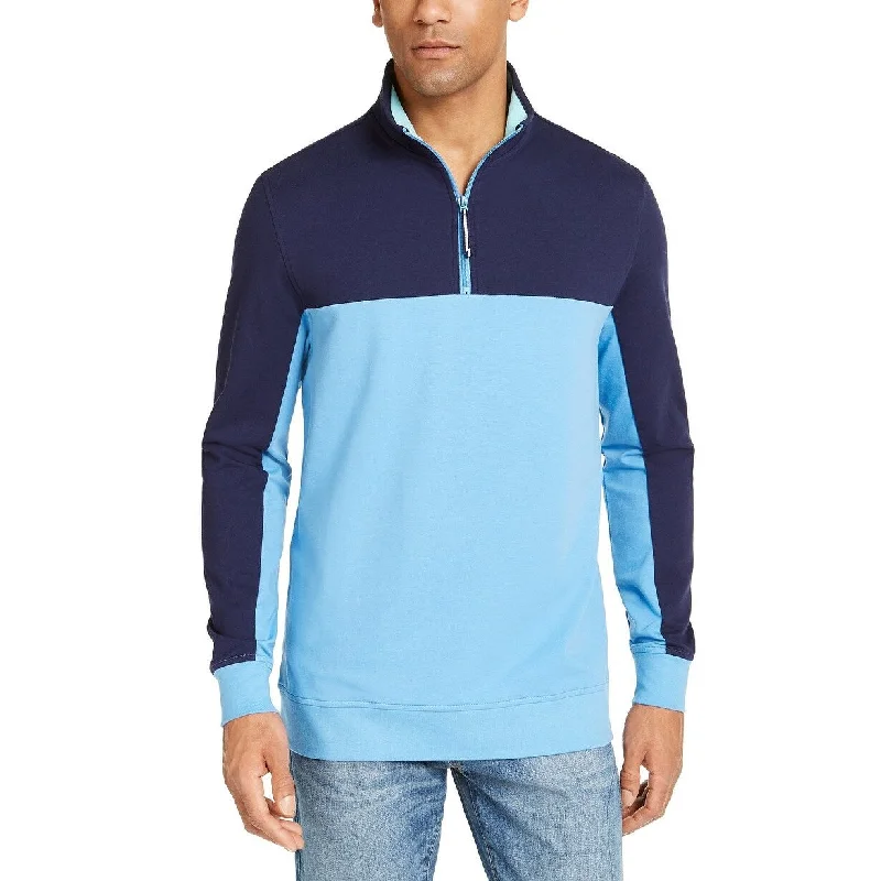 Club Room Men's Regular-Fit 1/4-Zip Sweatshirt Size Extra Large - X-Large Business