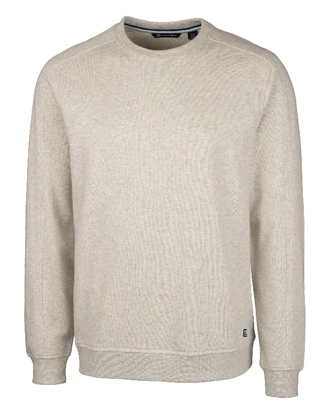 Cutter & Buck Saturday Cotton Blend Mens Crew Neck Sweatshirt Monochromatic Office Style