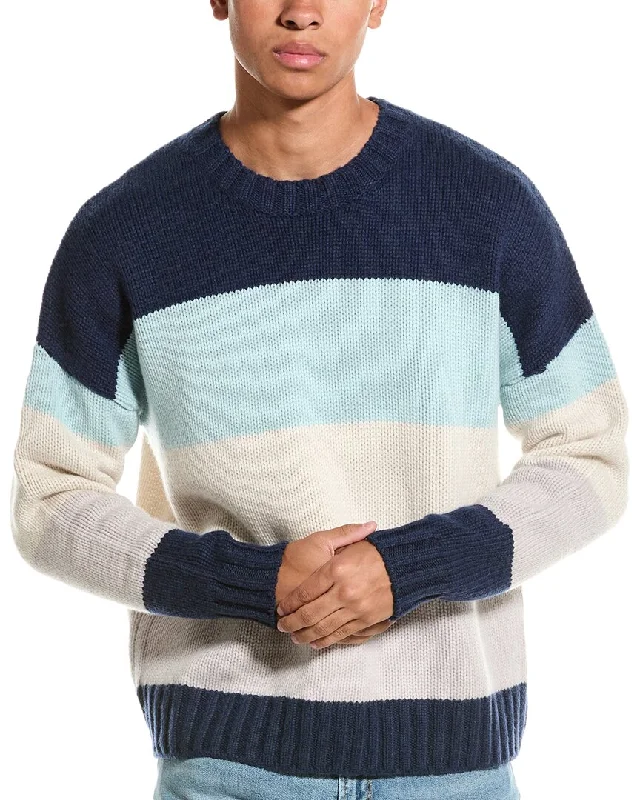 FRAME Denim Cashmere Crewneck Sweater Trendy Men's Oversized