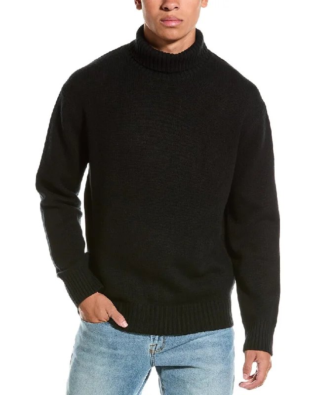 FRAME Denim Turtleneck Cashmere Sweater Tailored