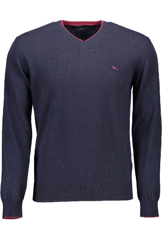 Harmont & Blaine Chic V-Neck Sweater with Contrasting Men's Accents Business