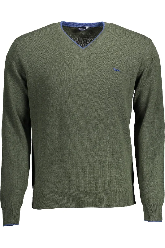 Harmont & Blaine Chic V-Neck Sweater with Contrasting Men's Details Laid