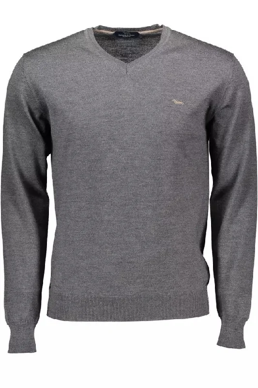 Harmont & Blaine Chic V-Neck Woolen Men's Men's Sweater Trendy Men's Bucket