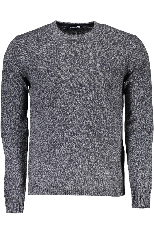 Harmont & Blaine Elegant Crew Neck Sweater with Contrasting Men's Details Casual Men's Japanese 