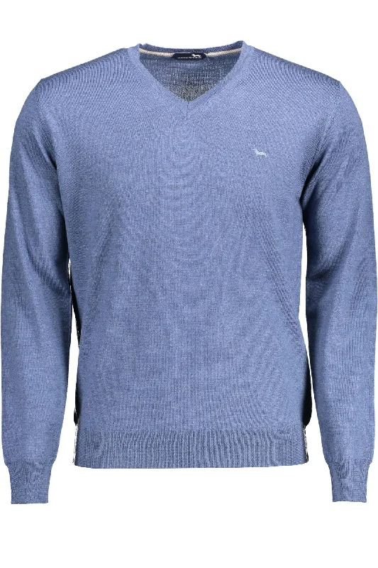 Harmont & Blaine Elegant V-Neck Wool Sweater in Men's Edgy Men's Punk