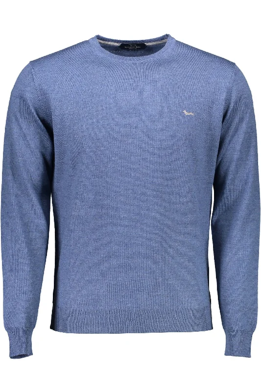 Harmont & Blaine Elegant Wool Crewneck Men's Sweater Refined Men's Classic 