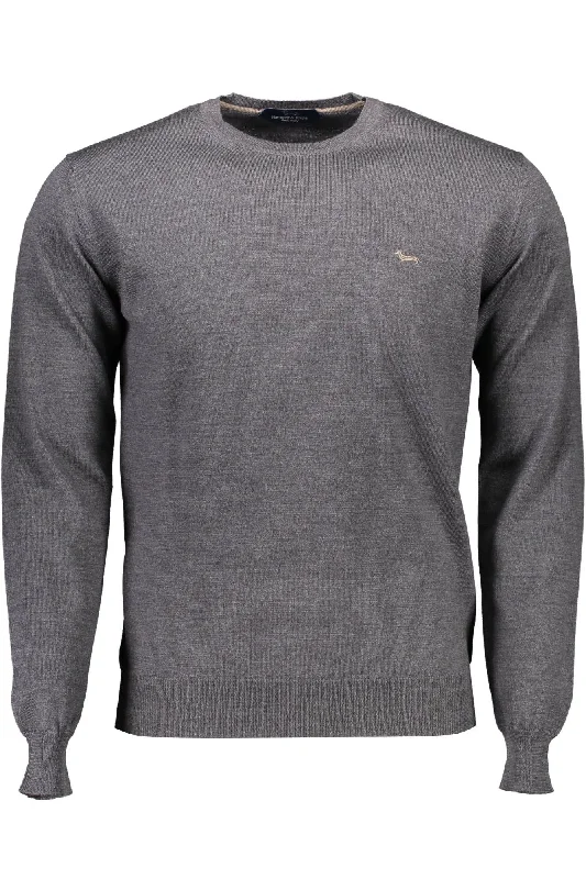 Harmont & Blaine Elegant  Wool Sweater with Classic Men's Logo Artistic Men's Avant