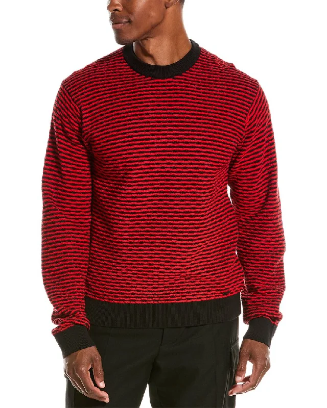 HUGO Hugo Boss Textured Crewneck Sweater Tough Men's Tactical