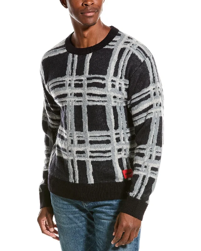 HUGO Hugo Boss Wool & Mohair-Blend Crewneck Sweater Practical Men's Quick