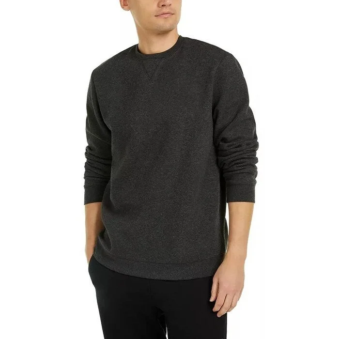 ID Ideology Men's Fleece Sweatshirt Black Size Large Trendy Men's Oversized