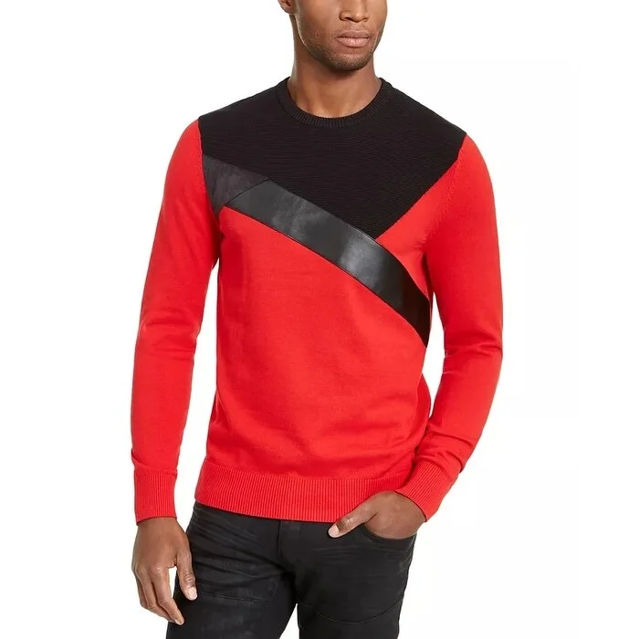 INC International Concepts Men's Sweater Medium Red Size S - Small Earthy Men's Sustainable 