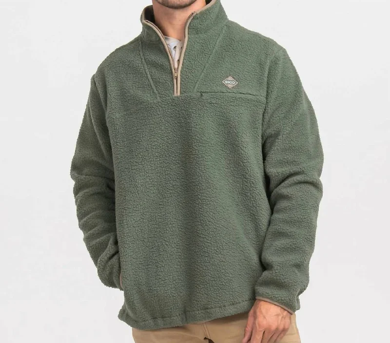 Kodiak Fleece Pullover In Oak Bold Men's Statement