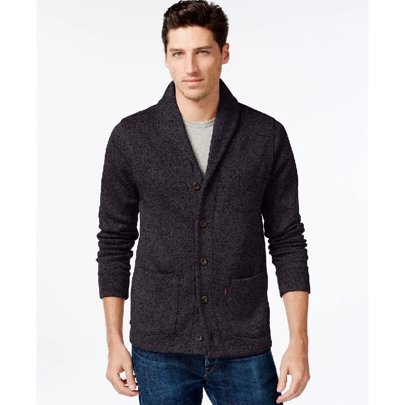 Levi's Men's Rand Shawl-Collar Cardigan Black Size Large Practical Men's Quick