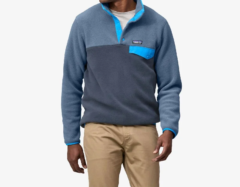 Lightweight Synchilla Pullover In Smolder Blue Streetwear Style