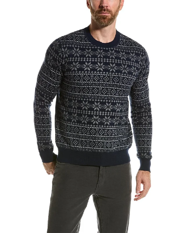 Loft 604 Fairisle Crewneck Sweater Sophisticated Men's French