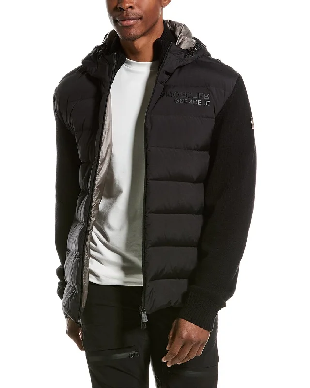 Moncler Wool-Blend Cardigan Sporty Men's Tennis