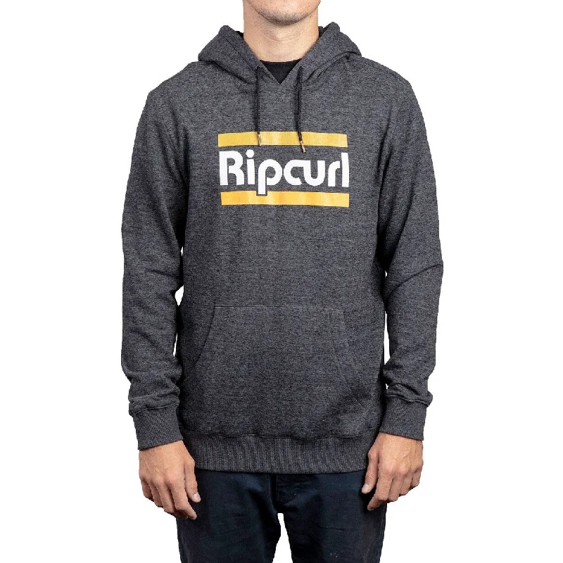 Rip Curl Men's Retrospective Logo Hoodie Black Size Large Refined Men's Velvet