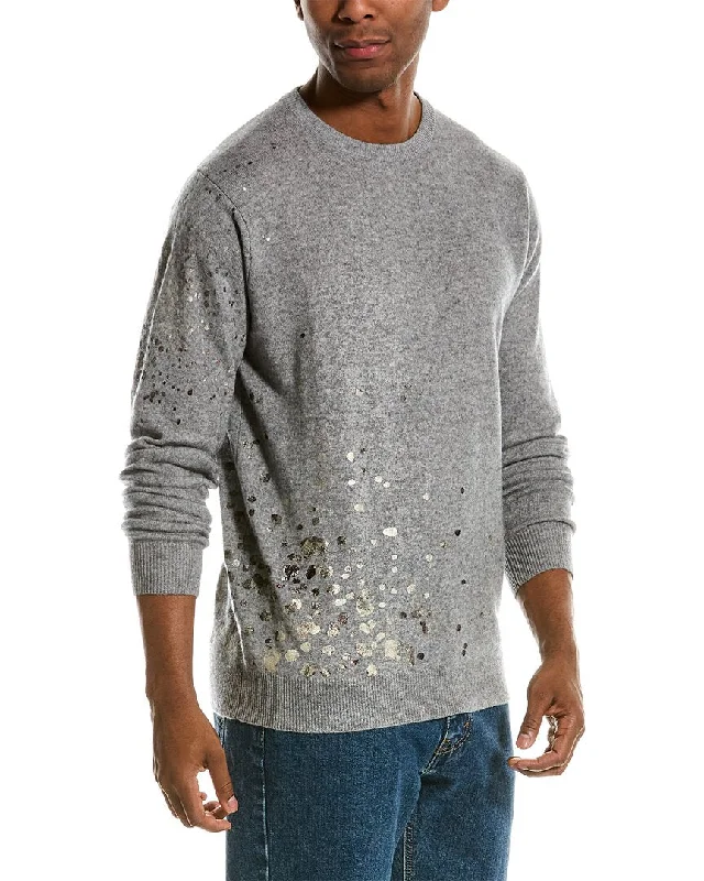 Scott & Scott London Foil Wool & Cashmere-Blend Crewneck Sweater Elegant Men's Formal 