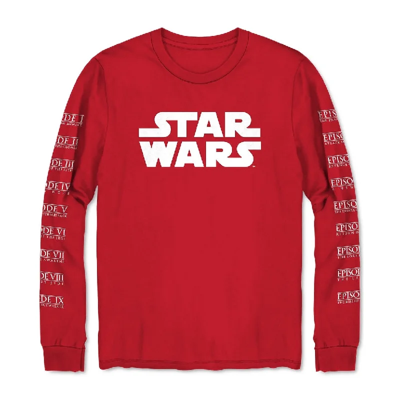 Star Wars Men's Graphic Sweatshirt Red Size Medium Polished Men's Satin