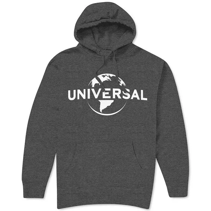 Universal Logo Men's Hoodie Grey Size Medium Hip Men's Urban