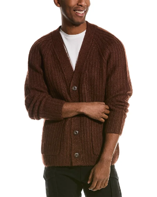 Vince Alpaca & Wool-Blend V-Neck Cardigan Gym