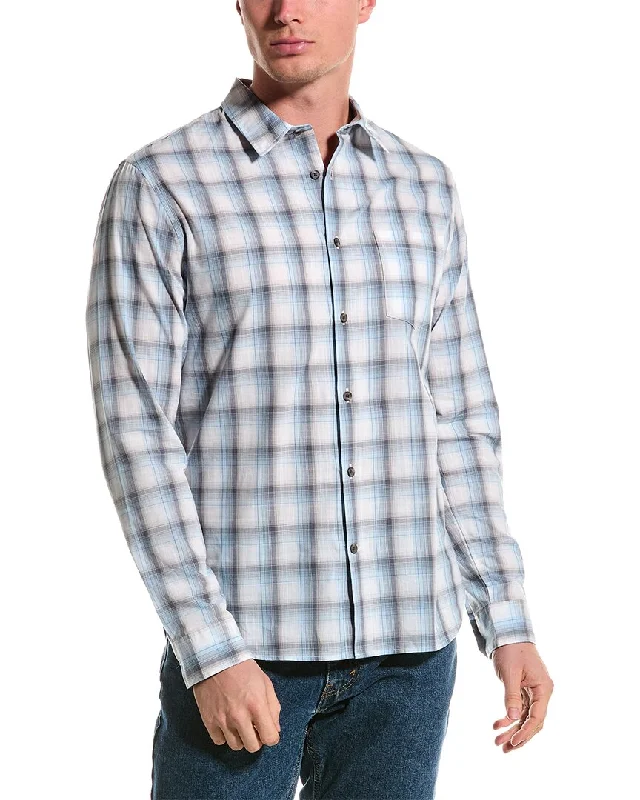 Vince Atwater Classic Fit Plaid Shirt Refined Men's Classic 