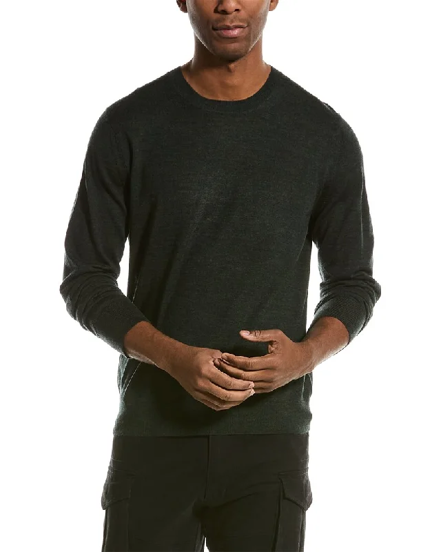 Vince Merino Wool Crewneck Sweater Laid