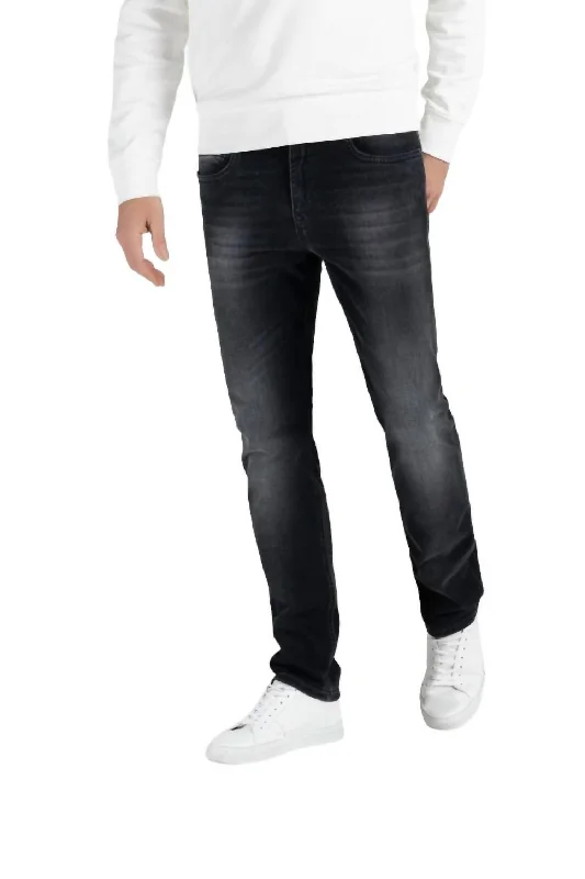 Arne Left Hand Jeans In Black Black Tailored