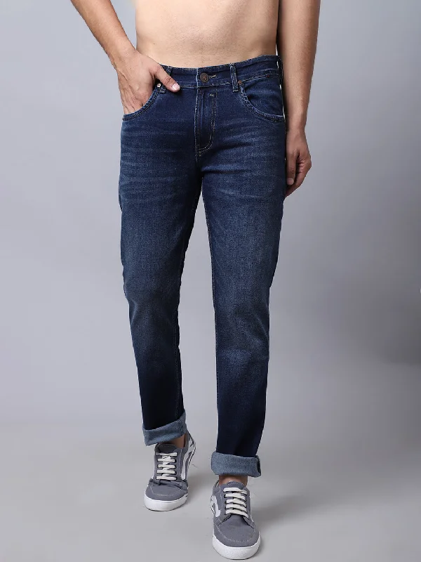 Men's Ultra Narrow fit Light Fade Carbon Blue  Jeans Hip Men's Urban