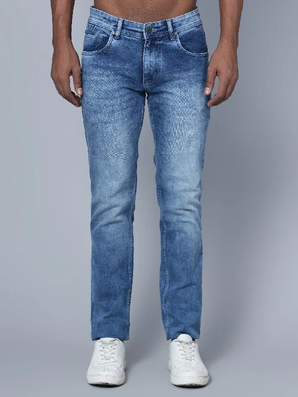 Men's Ultra Narrow fit Medium Fade Blue  Jeans Bold Men's Statement