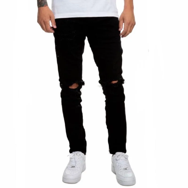 Crysp Denim Pacific Jean (Black) - CRYF119 Sharp Men's Italian