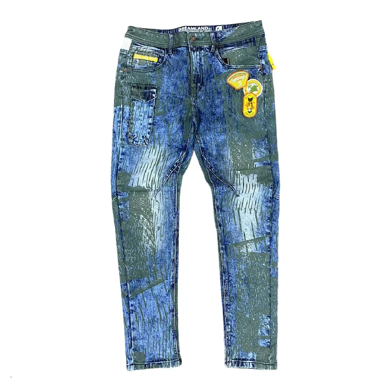 Dreamland Tiger Vs Crane Denim Jeans (Blue/Black) - D2010D0368 Masculine Men's 