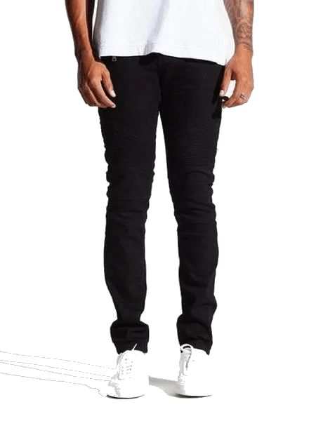 EMBELLISH JEAN BLACK EMBF-28 Modern Men's Geometric