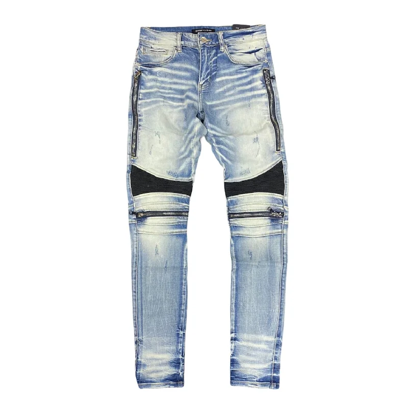 Embellish Sunny Biker Jeans (Light Indigo) EMBFALL120-126 Sleek Men's Contemporary 