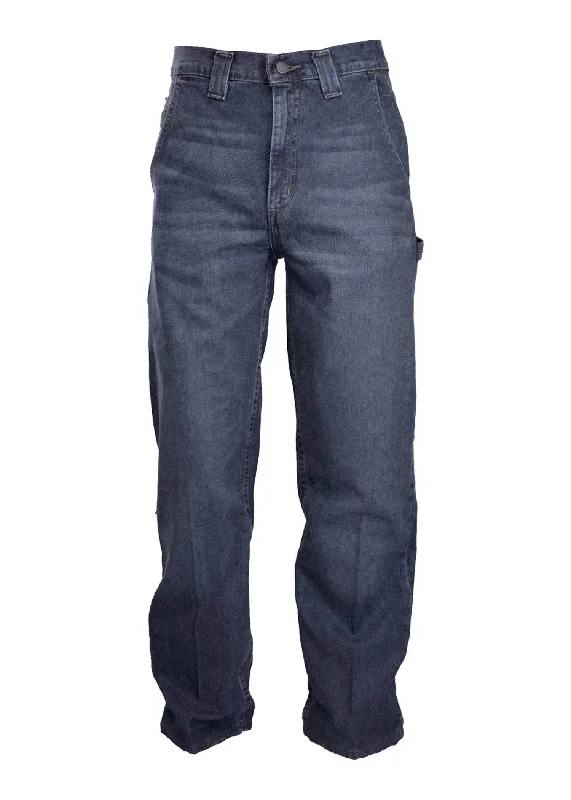 Fire Resistant Modern Carpenter Jeans - Length 32" In Indigo Casual Men's Short