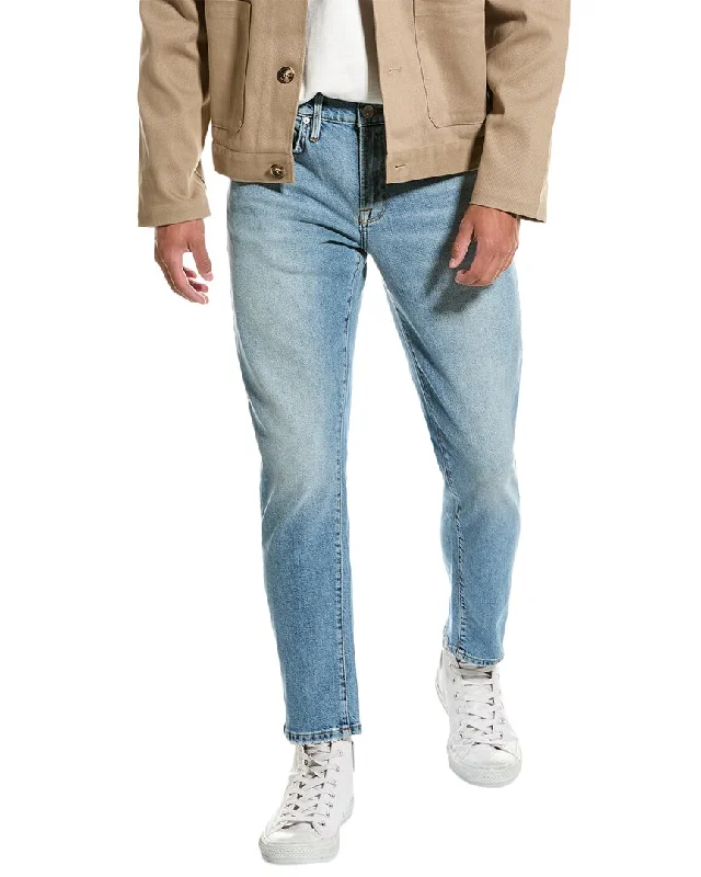 FRAME Denim L'Homme Bahamas Slim Crop Jean Unique Men's Patch