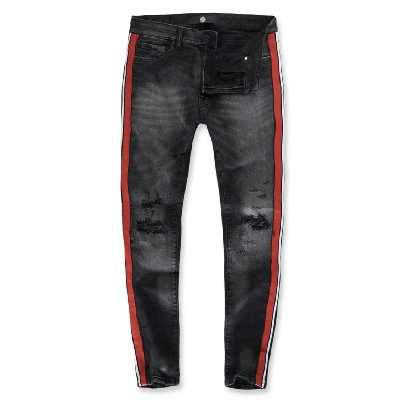 Jordan Craig Sugar Hill Sean Striped Jean (Black Shadow) - JM3367 Laid