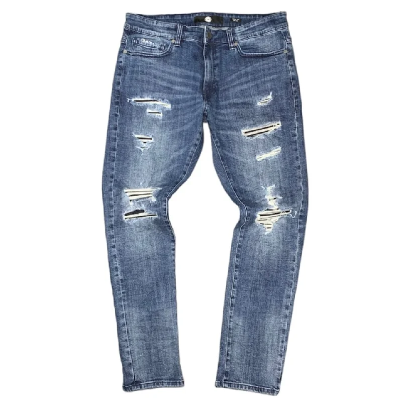 Jordan Craig Sean Linden Denim Jeans (M/Blue) JM3399 Dynamic Men's Glow