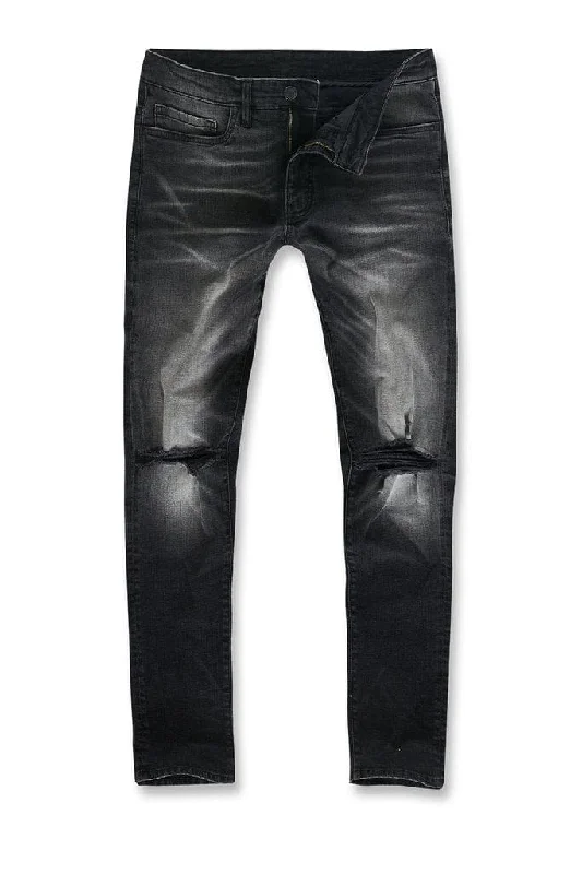 Jordan Craig Sean Portland Denim Jeans (Black Shadow) JM3418 Cool Men's Distressed