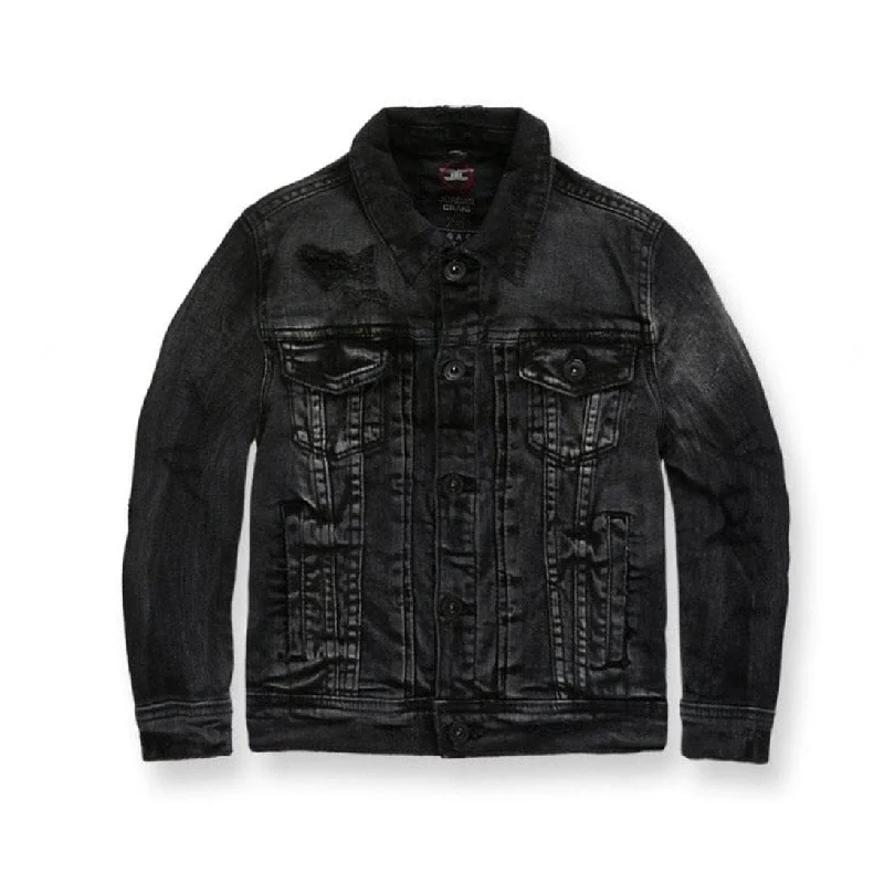 Kids Jordan Craig Denim Jacket (Black) - 91432K Casual Men's Loose