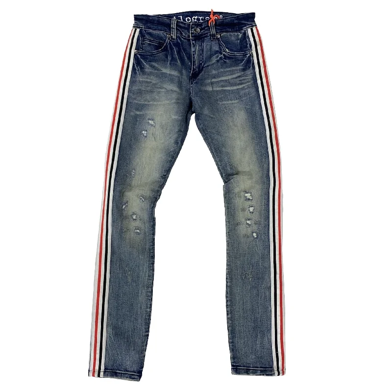 Kilogram Stripe Jeans (Dark Blue) KG2931S Youthful Men's Anime