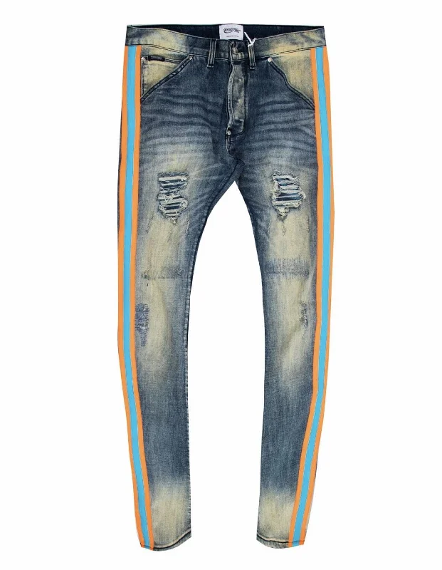 MACKEEN JEAN NEON ORANGE British Gentleman Style