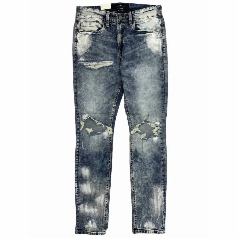 Men's Blow Out Denim Jeans In Vintage Relaxed Men's Beach