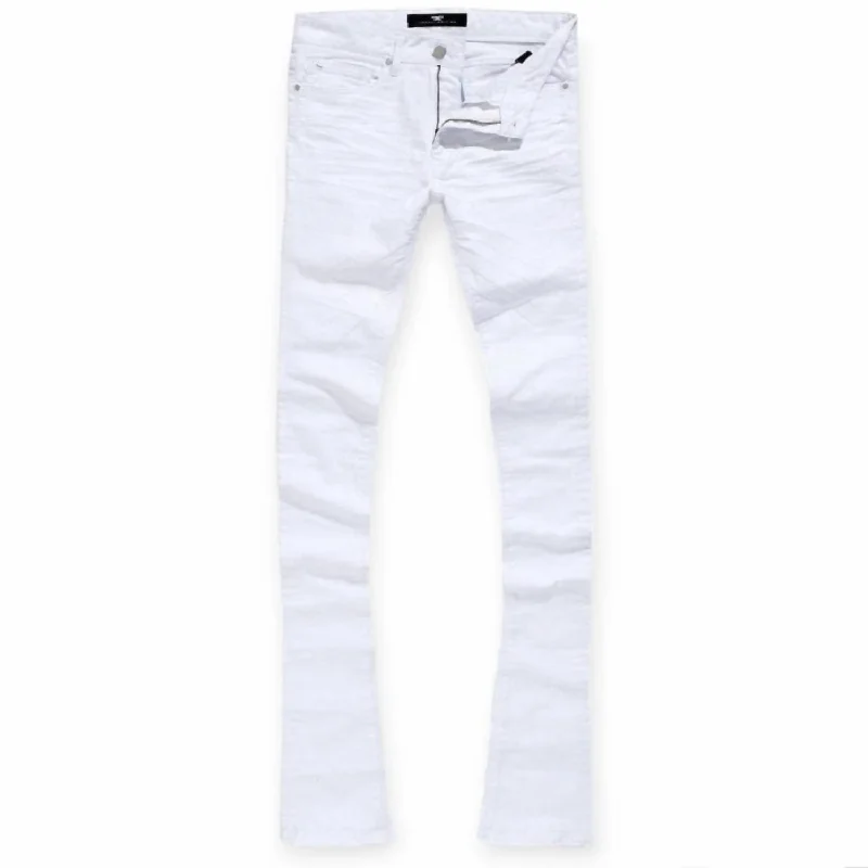 Men's Martin Stacked Kingsbridge Denim Jean In White Luxurious Men's High