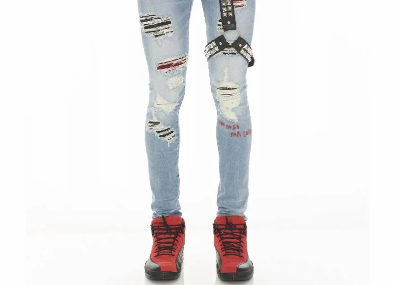 Men's Motley 220 Super Skinny Denim In Crue Youthful Men's Pop