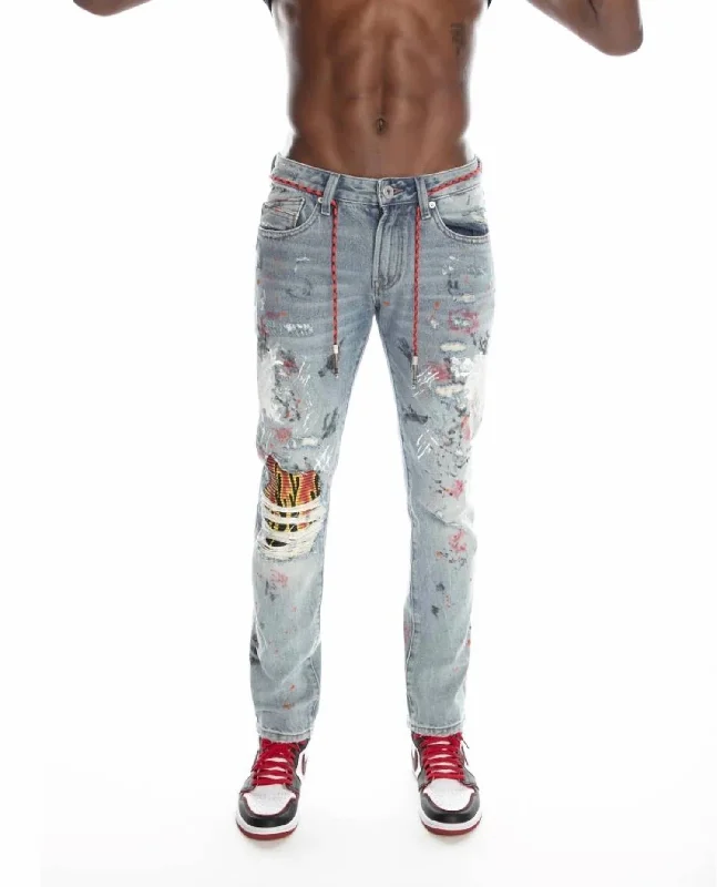 Men's Rocker Slim Jeans In Maiden Lumberjack